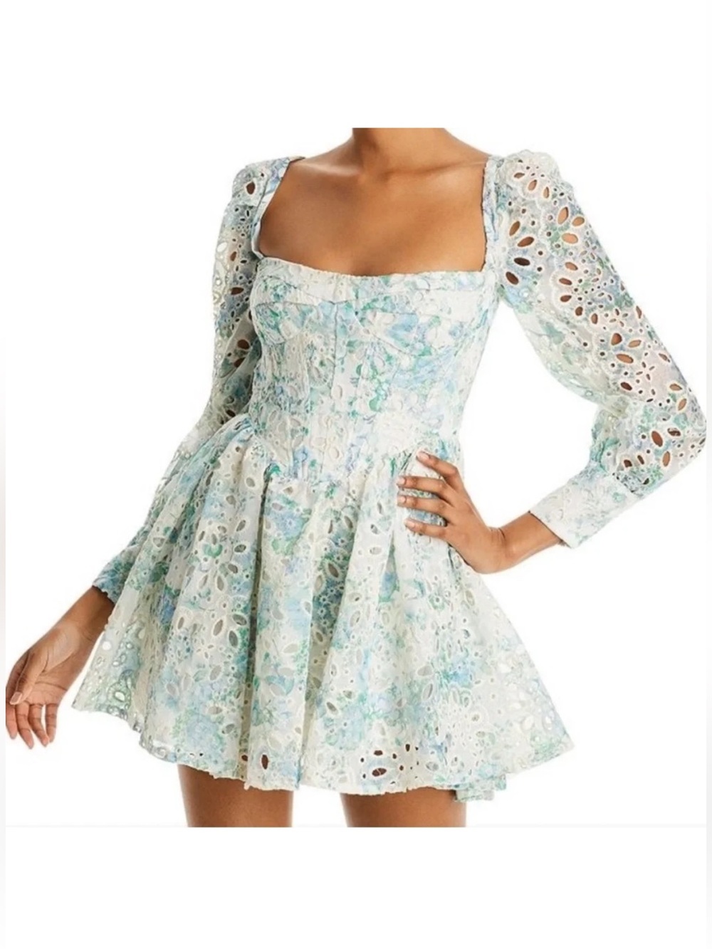 NWOT Bardot Lila flounce dress